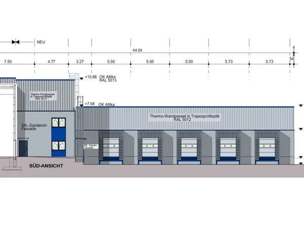 Erweiterungsbau einer Gewerbehalle von Neukirch in Wunstorf